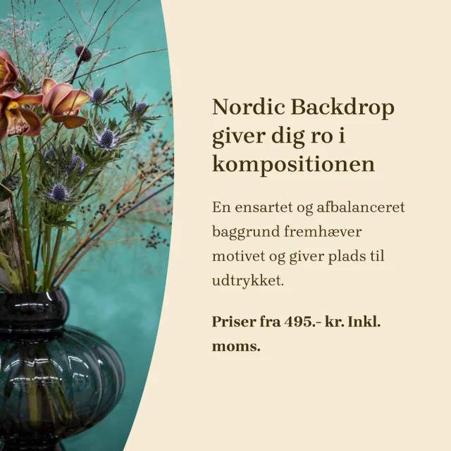 Det rette udtryk starter med den rette baggrund!

Priser fra: 495,- kr. inkl. moms

220 gr Recycled Polyester
Kraftigt, brandgodkendt og OEKO-TEX 100-certificeret tekstil. Velegnet til alle typer billeder – også børnebilleder.

200 gr Rivefast Papir
Miljøvenligt, genanvendt polypropylen med lavt miljøaftryk. Afgiver ingen skadelig kemi og kan tørres af med en våd klud.

📞 +45 88 44 22 14
📧 support@nordicbackdrop.com
🌐 www.nordicbackdrop.com

#photoshoot #photographer #influencer #youtuber #background #nordicbackdrop #backdrop #recycled #genbrug  #fotobaggrund #photobackground #photobackdrop #fotoshooting #fotograf #fotohintergrund #wiederverwenden  #fotohintergrund #inlovewithgoodpictures #greenscreen #video  #greenscreenoverlays #green #greenscreenstudio